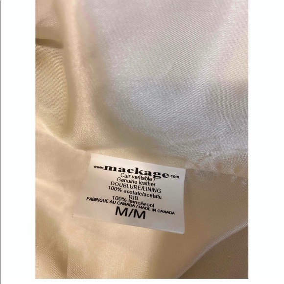 Mackage biker leather jacket - Picture 4 of 6